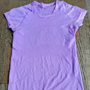 LULULEMON SHORT SLEEVE TOP SHIRT PINK